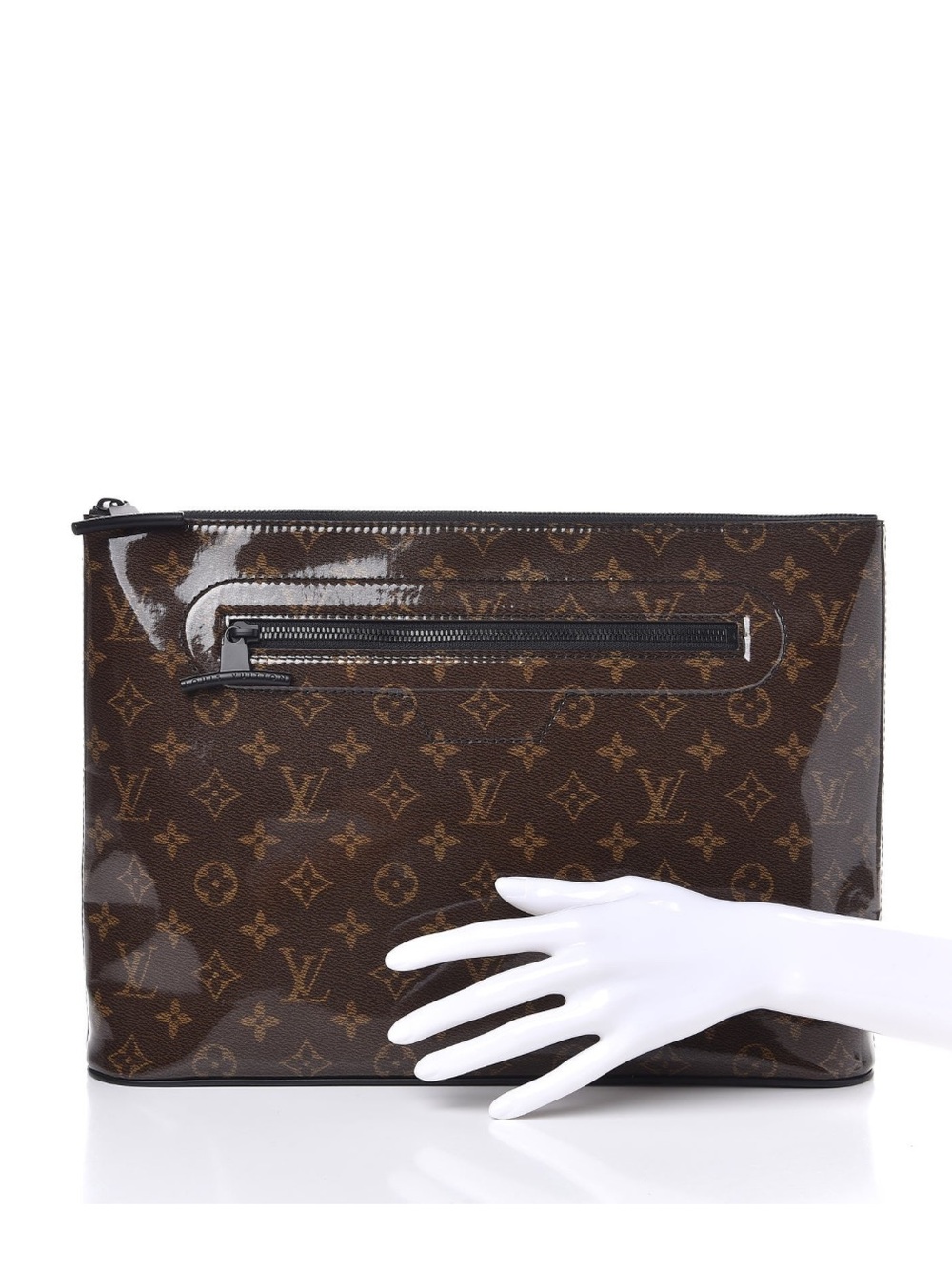 LOUIS VUITTON MONOGRAM GLAZE COSMOS POCHETTE - Picture 2 of 12